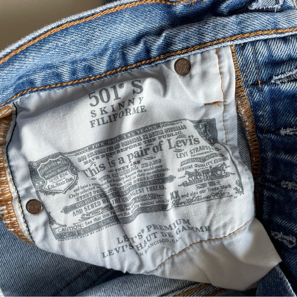 Levi’s 501 Skinny Jeans - Picture 10 of 12